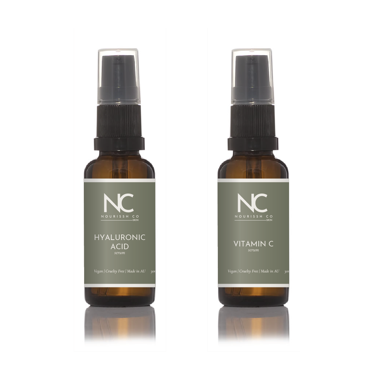 HYALURONIC ACID SERUM + VITAMIN C SERUM DUO