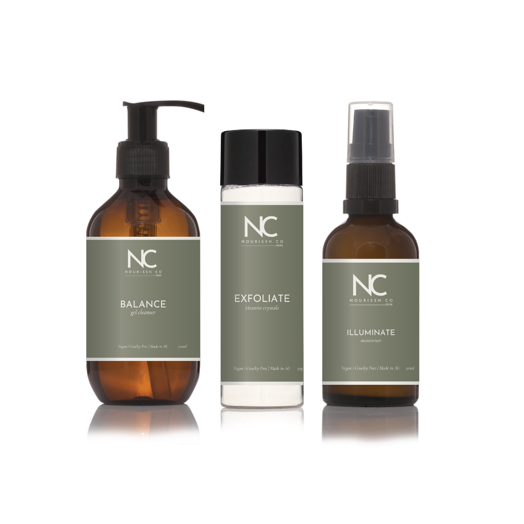 BALANCE + EXFOLIATE + ILLUMINATE