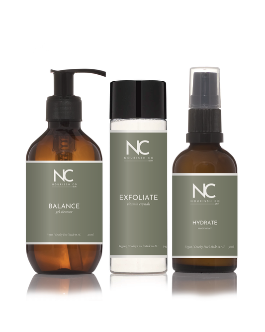 BALANCE + EXFOLIATE + HYDRATE